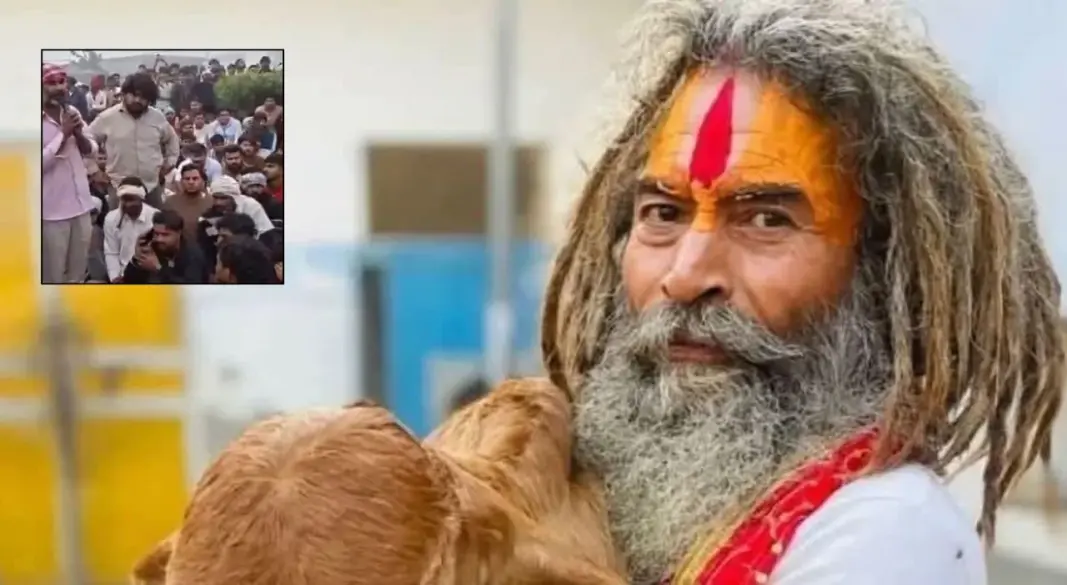 मथुरा में साधु की मौत पर हंगामा