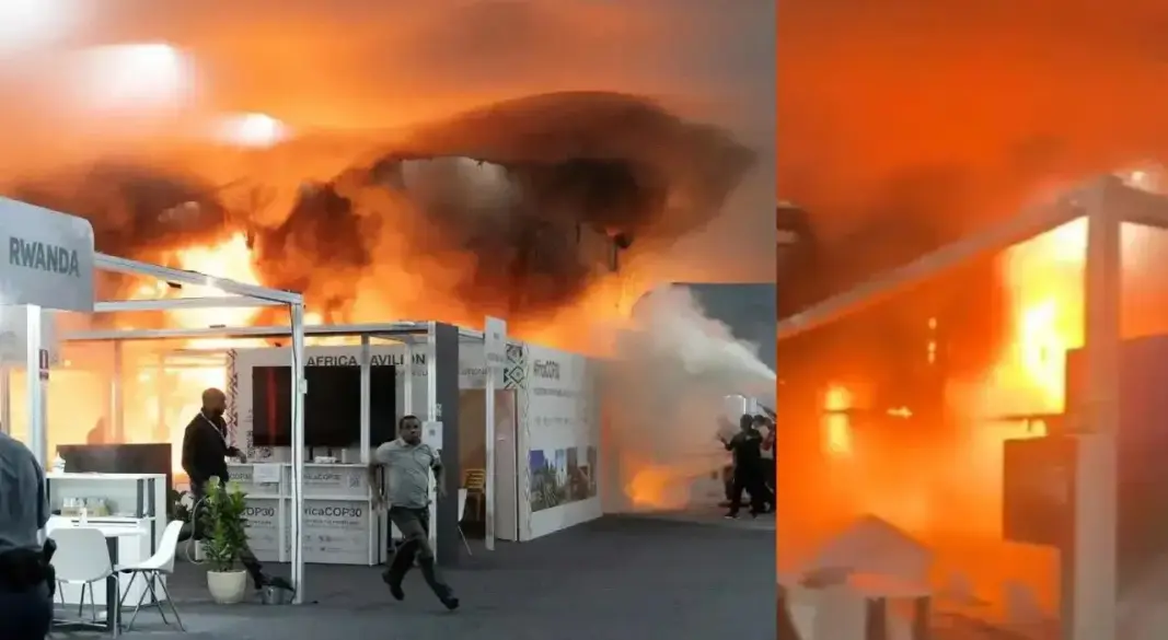 COP30 क्लाइमेट समिट में भीषण आग