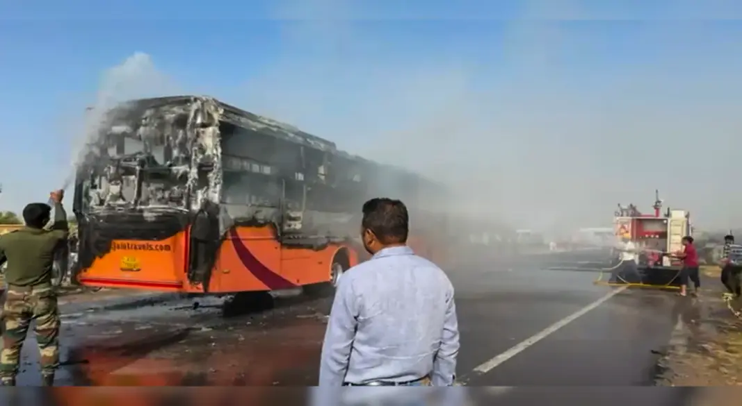 जैसलमेर में बड़ा हादसा ( फोटो क्रेडिट NDTV )